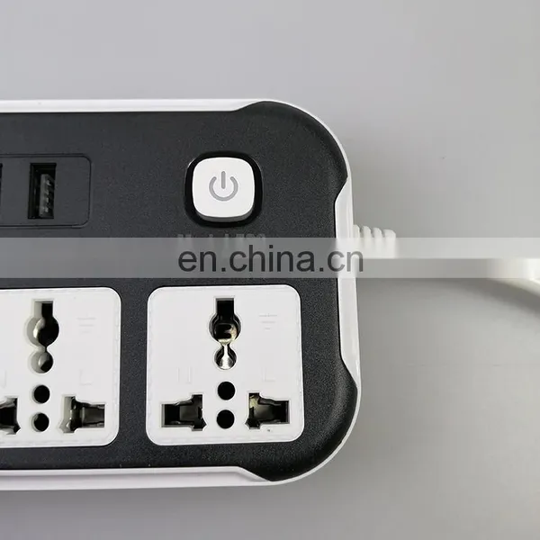 Universal Power Strip With 4 USB Port and 3 Outlet Grounding Extension Socket Adapter Black Universal Socket With Usb photo-5