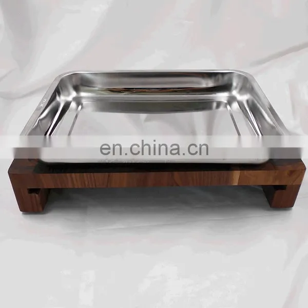 Extra Large Walnut Chopping Board Cutting Board With Stainless Steel Tray photo-5