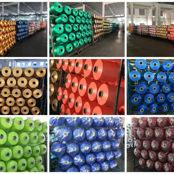 Polyester Textured Yarn DTY150D/96F SD Dope Dyed Colors Circular Knitting Yarn photo-4