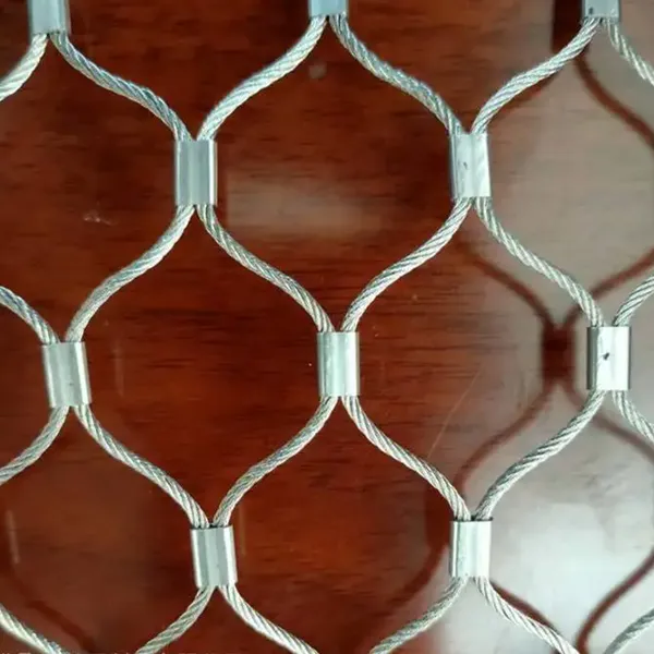 Flexible 304 Stainless Steel Rope Mesh Safety Net Fence Netting Anti-Fall Netting for Zoo Cage Fence Balcony Stair photo-4