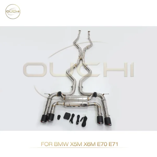 304 Stainless Steel Cat-Back Exhaust System for BMW X6 M50I/X5M X6M E70 E71/X5M X6M F85 F86/X7 M50I G07 Performance Exhaust Electronic Valve With Tips photo-2