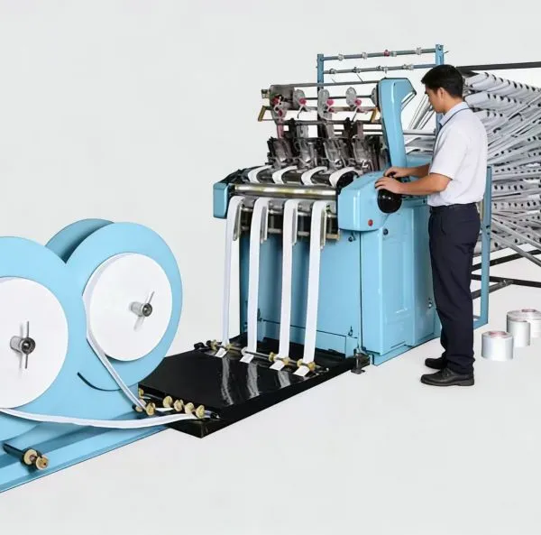 Heavy Duty Automatic Jumbo Bag Ribbon Loom PP Container Bag Strap Weaving Machine Factory Price