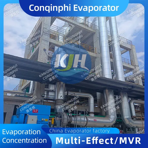 Counterflow MVR Evaporator 316L Shell and Tube Heat Exchanger for High Salt Wastewater Treatment