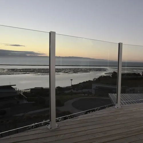 Glass Baluster Support Post for Hotel Projects