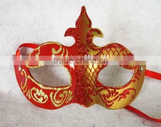 Fashion New Design Pretty Feather Masquerade Eye Party Mask Paper Party Eye Mask photo-2
