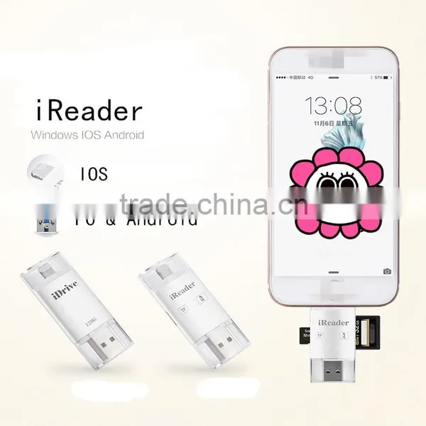 New Product 16gb Otg Usb Flash Drive for Android, 16G/32G/64G/128G OTG Micro USB Flash Drive for Iphone photo-2