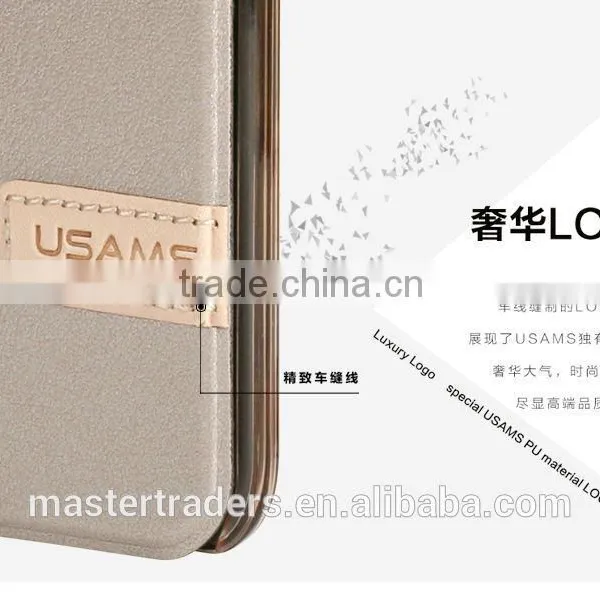 Original USAMS Muge Series Wallet Flip PU Leather Case With PC Back Cover For ASUS ZenFone 2 MT-3615 photo-6