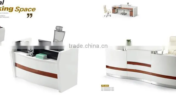 Modern White Simple Elegant Front Desk Counter TC-66118 Quality Choice photo-2
