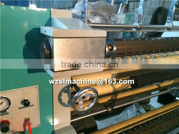 Glue Paper PVC Fabric Roll Slitting Machine photo-3