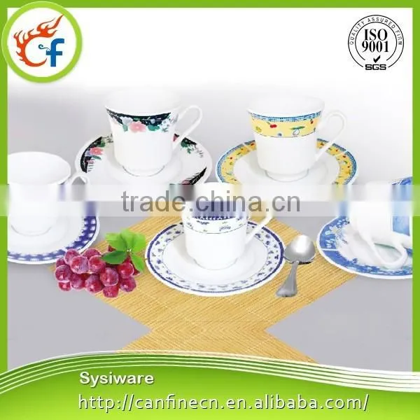2015 Spring Fair New Design Fine Porcelain Tea Set With Flower Decal Printing,ceramic Tea Cup and Saucer photo-6