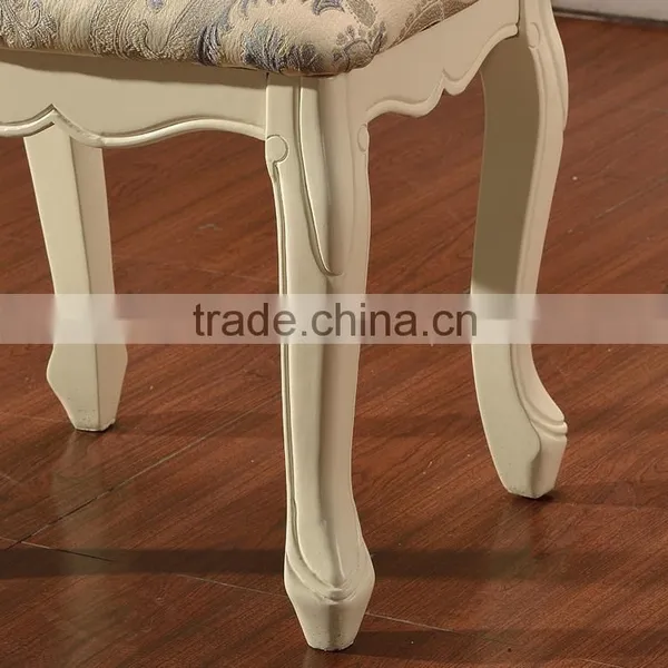 New Design Fabric Wood Ottoman Stool photo-4