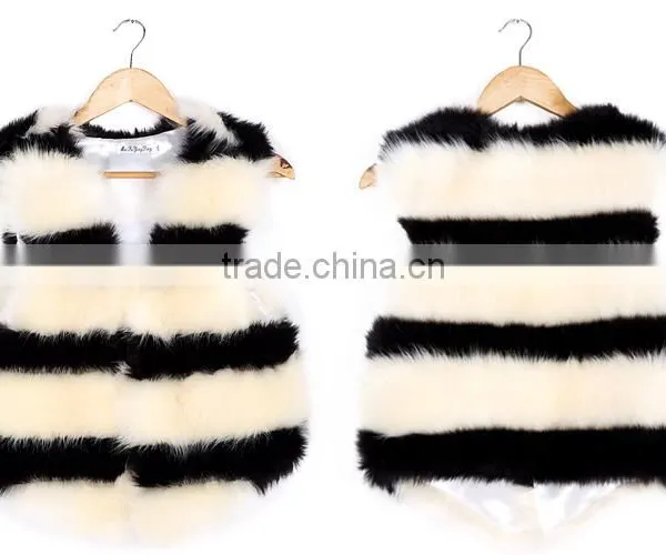 Fashion Ladies Sleeveless Tops Beautiful Strip Outwear Vest photo-6