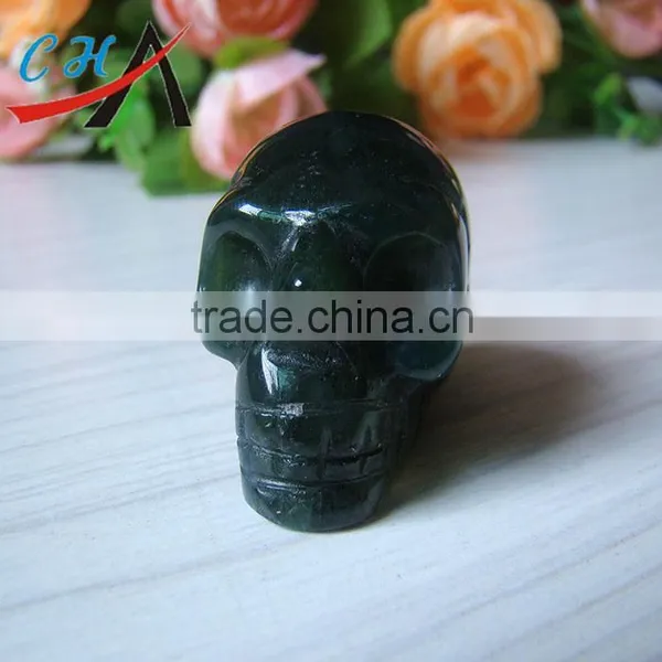 SMOKY QUARTZ CRYSTAL (Brazil) GEMSTONE HUMAN SKULLS photo-3