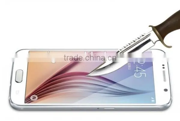 Glass Film, Tempered Glass Full Cover Color Silk Printing Screen Film, for Samsung Galaxy S6 Glass Screen Protector photo-3