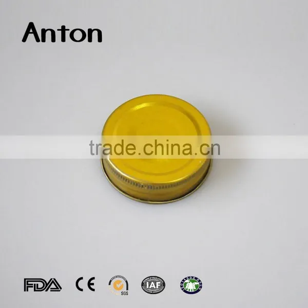 Gold Glass Storage Honey Jars'lid photo-2