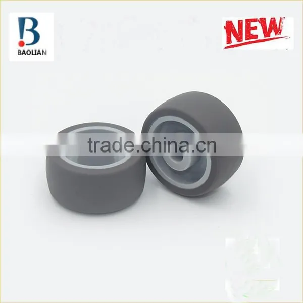 2016 Newest Durable 36.5mm Grey TPU Ball Rubber Caster Wheels With Shaft photo-3