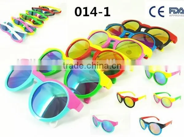 2015 Hot Selling Plastic Custom Mirror Lens Children Sunglasses photo-6