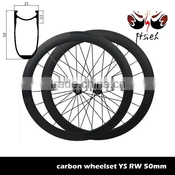 700C 50mm Carbon Lightweight Wheels Clincher, Tubeless Carbon Lightweight Wheels Road Bike Wheels photo-4