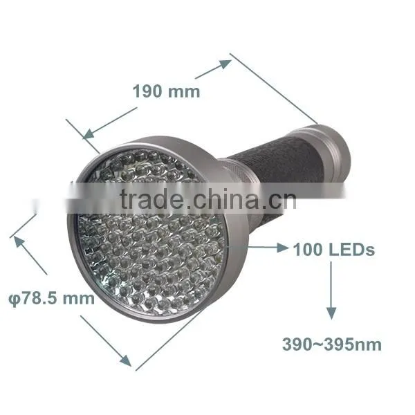 3W Professional Semen Detection 100 UV LED Flashlight photo-5