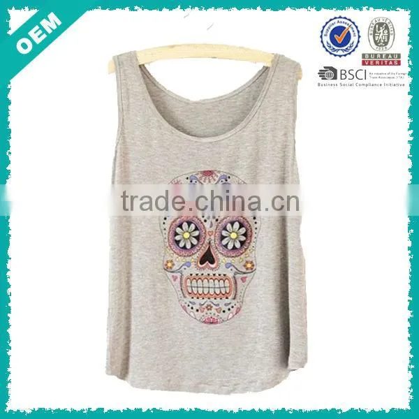 Skull Pattern Sleeveless t Shirt (lyt010277)