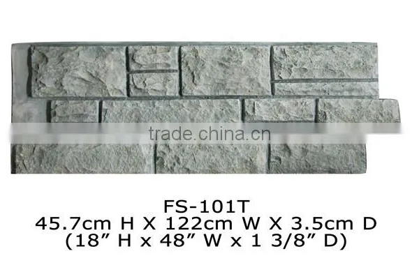 Polyurethane High Quality Beautiful Decorative pu Stone Panel