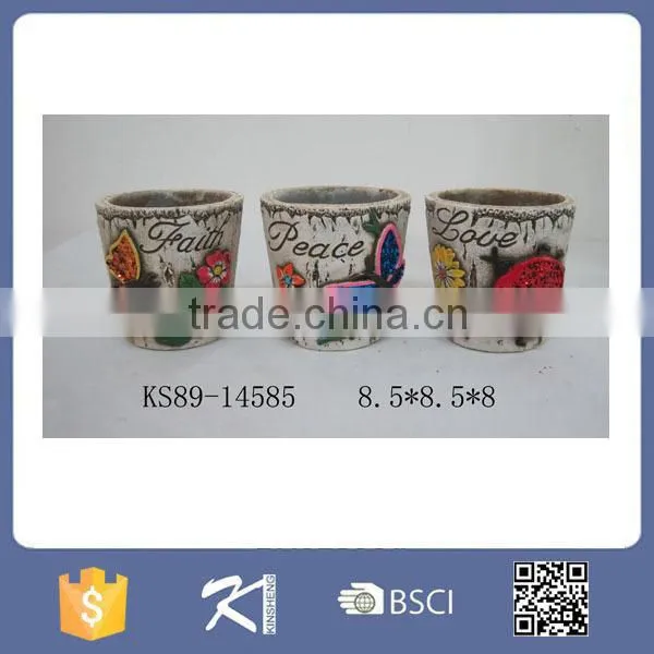 Colorful Aniaml Pattern Stone Flower Pot photo-3