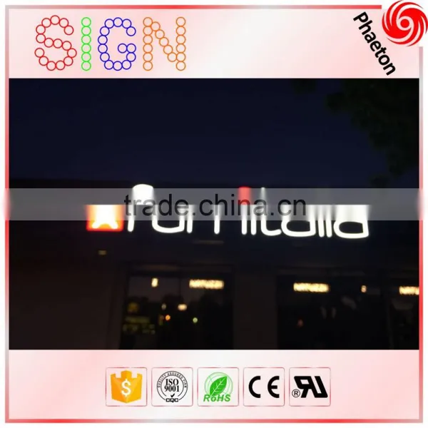 High Bright Store Front 3d Outdoor Advertising Acrylic Led Light Signs Letters