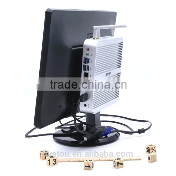 Wholesale New Product Fanless Mini Desktop Computer i3 6100u Barebone Industrial Embedded Mini ITX Intel NUC photo-6