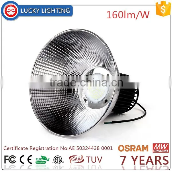 5/7 Years Warranty TUV CE ROHS Listed 180w LED High Bay Lighting With 3030 Leds and Meanwell Driver
