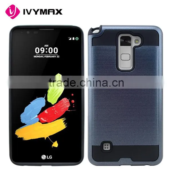 Mobile Phone Case Manufacture Aliminium Textured Grip Back Covers for LG Ls775/ g Stylus 2 photo-5