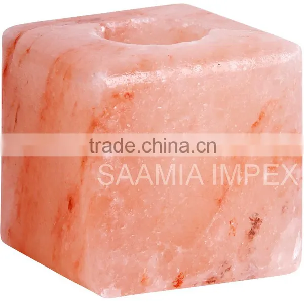 Beautiful Himalayan Salt Crafted Candle Holder photo-3