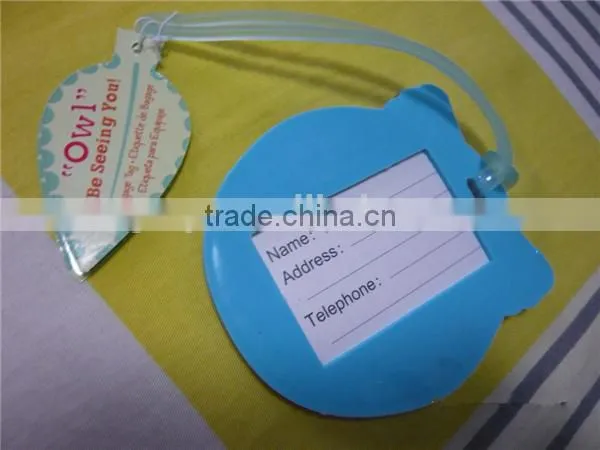 Owl Luggage Tag Favor Wedding Baby Shower Party Favor Guest Gift photo-3