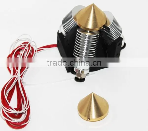 3D Printer Accessories 3 Into1 Out Multi Color Multi Nozzle Brass Nozzle Extruder Nozzles 0.4mm for 1.75mm photo-2
