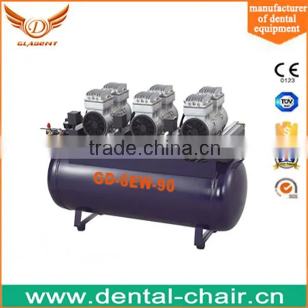 China Dental Supplies Silent Oil Free Air Compressor 90L