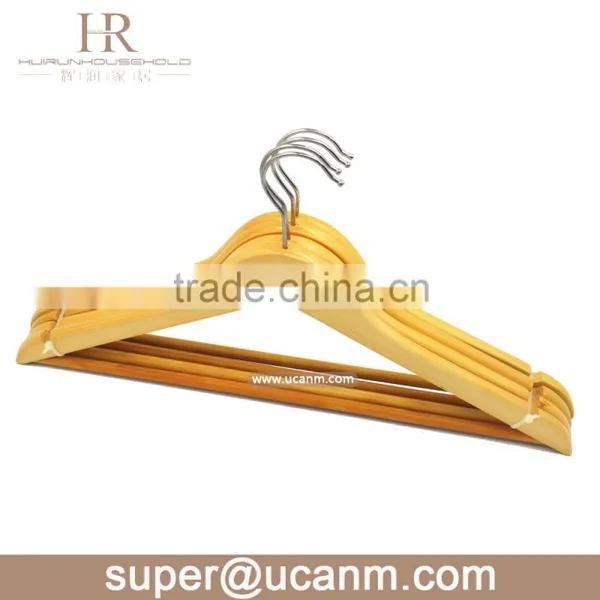 HRW-6611N Lotus Wood A Grade Cheap Wooden Coat Hanger photo-3