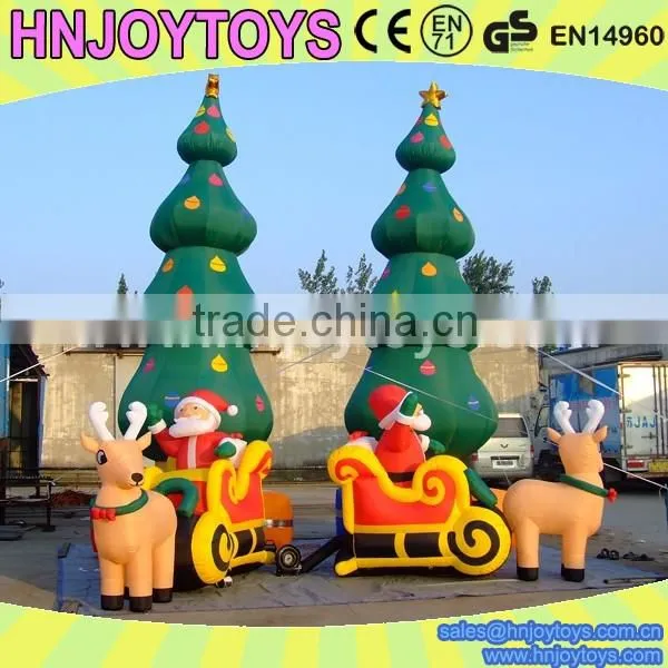 Cheap Inflatable Santa Semi Trailer Christmas for Sale photo-5