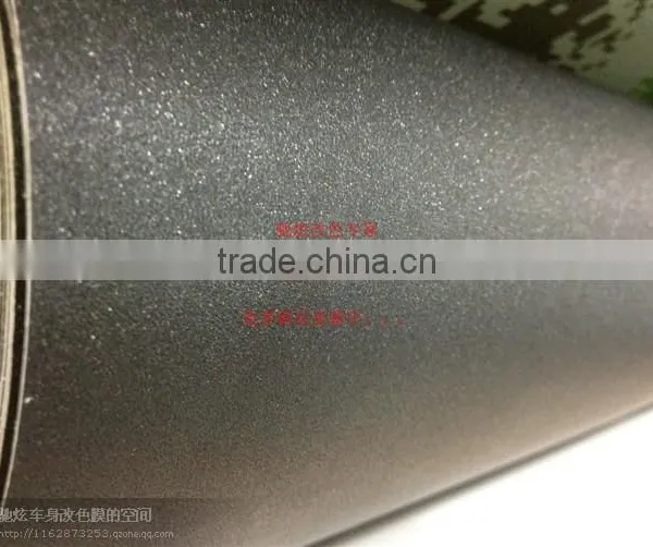 TSAUTOP Top Quality 1.52x30m Air Free Bubbles Black Diamond Glitter Vinyl Wrapping Roll Film photo-4