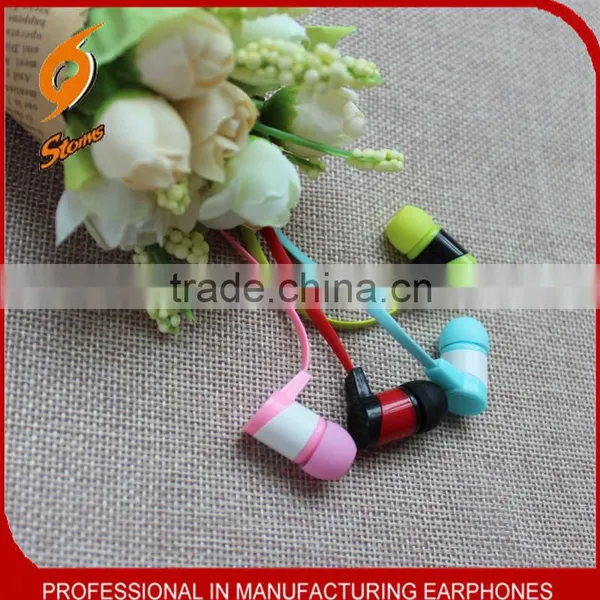 Flat Cable Colorful Earbuds With Call and Tone Turning Function,electronic Accessories &parts
