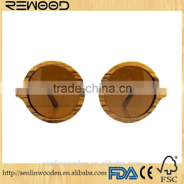 Hot Fashion Sunglass Polarized Wholesale Bamboo Wooden Sunglasses for Man Woman photo-4