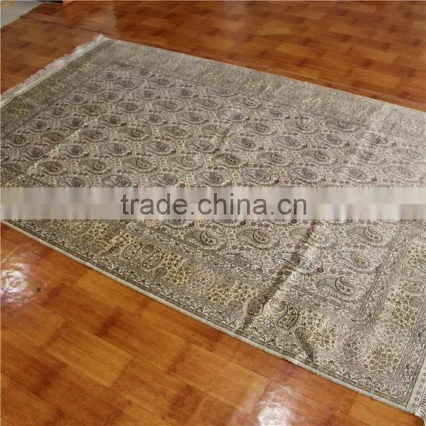 5x8ft Soft Color Pure Silk Carpet Handknotted Afghan Silk Rugs