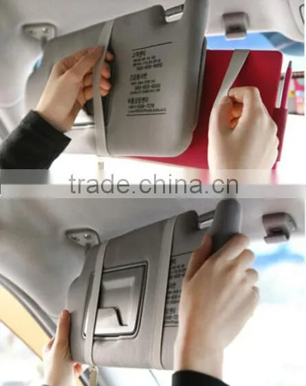 Good Design Car Sun Visor Shield Board Storage CD Case Card Bag photo-4