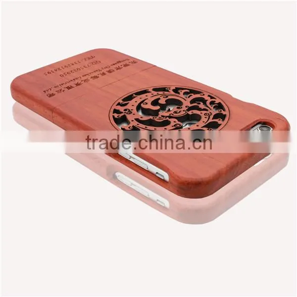 Cutomerized Logo Dragon Circle Engrave Wood Phone Case TWO PARTS for Iphone 5/5s/6/6/6+ photo-5