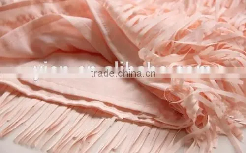 Lovely Tassels Girls Pink Dress Sleeveless Fashion Girls Pink Dress photo-5