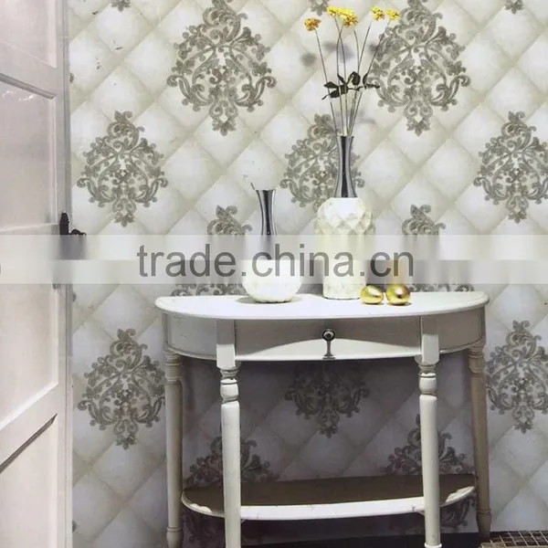 Italian Design Lether Effect Deep Embossed Wallpaper With High Quality photo-3