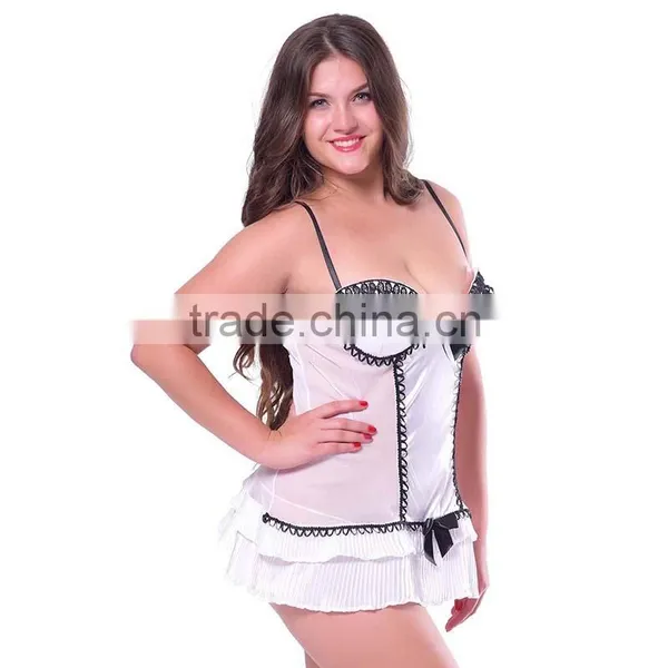 Top Sale Sheer White Bra Set Lingerie photo-2