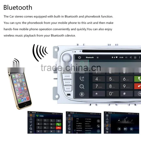 Android 5.1.1 Car DVD GPS for Ford Focus 2 S-max Mondeo C-max Galaxy 3G Wifi BT SD Navigation Radio RDS Stereo System photo-3