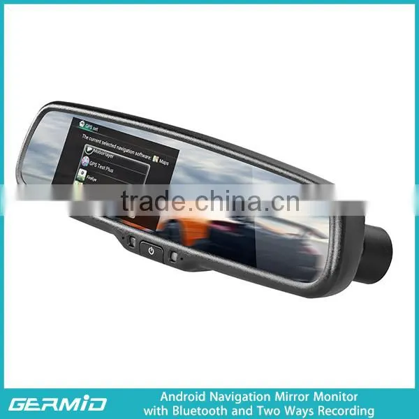 Android Car Rearview Mirror GPS Navigators,bluetooth,dvr Recording photo-5