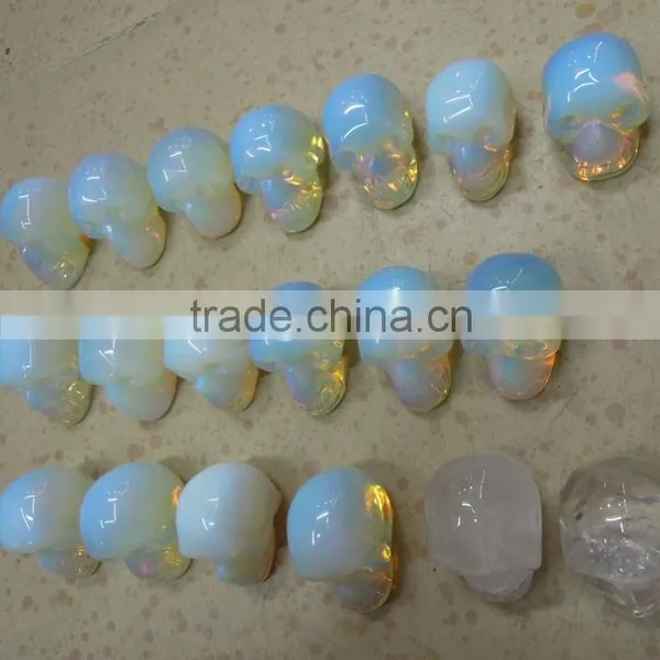 Wholesale Human Skull Skeleton Man-made Opal Crystal Products photo-4