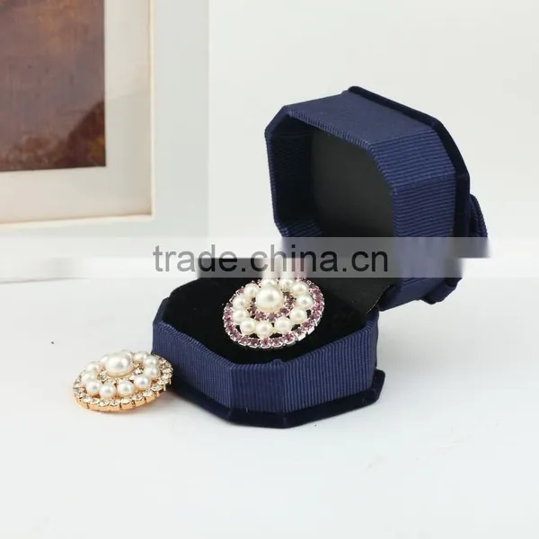 Wholesale Fashion Round Rhinestone Button With Plastic Pearl for Apparel Decoration photo-5