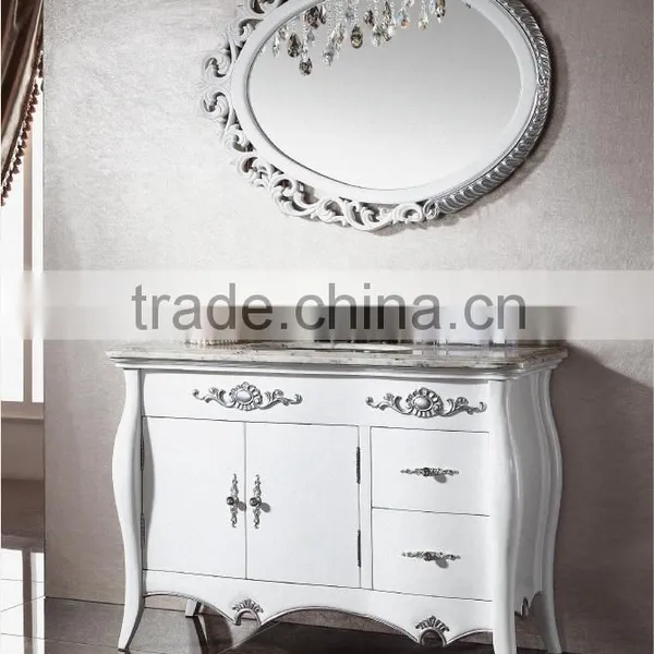 Wholesale Classic Wood Furniture for Handmade Wood Bathroom Cabinets Small Drawer WTS350 photo-6